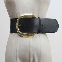 Vegan Leather Big Buckle Wide Belt - Kelly Obi New York Athleisure Dress, Autumn 2023, Design Grafico, Swimwear Bottoms, Wide Belt, Hot Dress, Black Belt, Free Clothes, Free Jewelry