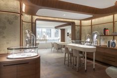 Jouin Manku, Nature And Architecture, Hong Kong Island, Jewellery Showroom, Ad Magazine, Neo Classic, Architecture Design Concept, Custom Carpet, Large Chandeliers