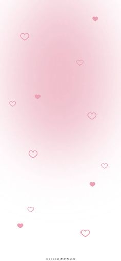 a pink background with small hearts on it