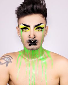 Radioactive Makeup, Face Paint, Carnival Face Paint, Halloween Face, Face Makeup, Halloween Face Makeup, Makeup, On Instagram, Instagram