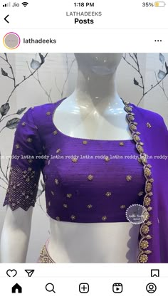 Green Blouse Designs, Sleeveless Blouse Designs, Blouse Designs High Neck, Cotton Saree Designs