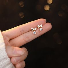 https://amzn.to/3ZoOEek Gold Earrings For Kids, Small Earrings Gold, Simple Gold Earrings, Diamond Earrings Design, Pretty Jewelry Necklaces, Gold Bridal Jewellery Sets, Simple Stud Earrings, Mini Earrings