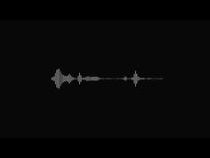 an audio wave on a black background with the word sound written in white and grey