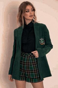 Slytherin Uniform, Slytherin Costume, Slytherin Stuff, Hogwarts Uniform, Blackmilk Clothing