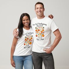 Our First Thanksgiving as a couple Custom Shirt First Thanksgiving, Thanksgiving, Gifts