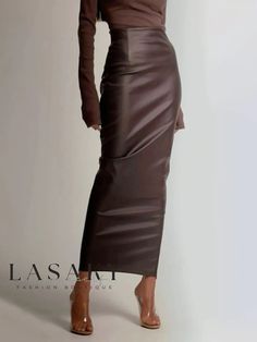 Lasaky - Urban Chic: PU Regular Fit Faux Leather Skirt Business Casual Outfits For Women 30s, Moderator Outfit, Purple Satin Outfit, 21st Birthday Guest Outfit, March 2024 Fashion, Fall Outfits Women 2024 Classy, The Row Clothing, Real Estate Agent Outfits Women Professional, Winter Outfits Old Money Aesthetic