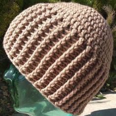 Beanie is cozy and comfy. Handmade using the Lakeside Beanie pattern. Made using Impeccable Yarn in shades of brown. Beanie is approximately 8 inches tall and 17 inches in circumference. Stretchy Yarn. Machine Washable. Cozy Beige Crochet Hat, Casual Cotton Yarn Crochet Hat For Winter, Casual Winter Crochet Hat In Cotton Yarn, Comfortable Crochet Knitting Pattern For Winter, Casual Winter Crochet Cotton Hat, Warm Cozy Crochet Hat In Acrylic Yarn, Brown Crochet Yarn Beanie, Brown Acrylic Yarn Crochet Beanie Hat, Brown Acrylic Yarn Crochet Beanie