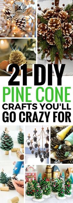 pine cone crafts that are so easy to make