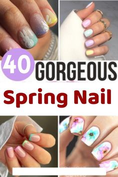 Spring Vacation Nails, Nail Ideas Simple, Striped Nail Designs, Daisy Nail Art, Simple Spring Nails, Fun Summer Nails, Nails Fun, Spring Nail Trends