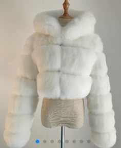 Fabulous for winter wedding faux fur coat outerwear fit inspo for every mood Jackets And Coats For Women, Fitted Hooded Fur Coat For Winter, Faux Fur Hooded Jacket For Cold Fall Weather, Fall Faux Fur Hooded Jacket For Cold Weather, White Winter Clothes, Fitted White Hooded Jacket For Winter, Fitted Hooded Outerwear In Winter White, White Fitted Hooded Jacket For Winter, Faux Fur Hooded Jacket For Fall