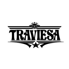 the logo for travesa, a band that is performing in front of a white background