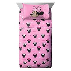 minnie mouse bedding set with pink background