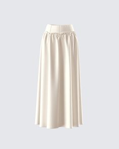 Orla Cream Ruched Maxi Skirt – FINESSE Ruched Maxi Skirt For Formal Occasions, Elegant Ruched Maxi Skirt For Formal Occasions, Elegant Ruched Maxi Skirt For Formal Events, Ruched Draped Long Skirt For Formal Occasions, Formal Ruched Long Draped Skirt, Formal Long Draped Ruched Skirt, Formal Long Ruched Draped Skirt, Elegant Pleated Skirt With Elastic Waistband, Formal Ruched Draped Flowy Skirt