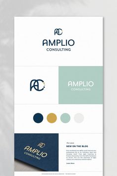 a brochure with the words amplio consulting on it