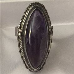 Sterling Silver Amethyst Poison Ring Hinged Hidden Compartment Ring Measures 7 1/2 With Adjustable Band For Desired Size Signed/ Jpr/Marked 925 / Made In Mexico Dimensions: 1 1/4” H X Approx. 3/4 “W Poison Ring, Ring Color, Womens Jewelry Rings, 4 H, Vintage Shops, Amethyst, Womens Sizes, Women Jewelry, Band