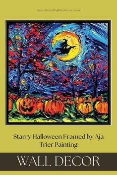 the cover of starry halloween framed by a trick painting