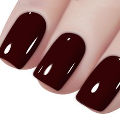 PRICES MAY VARY. If you look for a deep red for fall, here is the answer - The shade that says it all ~ Certification: MSDS,FDA,SGS,CE Brand: Vishine; Capacity: 15ml Features: Long lasting for at least 2-3 weeks, fantastic and super bright nails for you. No grinding. No filing. No drying time after application: curing with UV gel. End of redoing from scratch No more imperfect surface, dents or nails cut. Color resistant, flexible and shiny resistant to any test Usage Instructions:     Step 1. Clean Nails then prep and push back cuticles.   Step 2. Shake up the Gel; it can make the polish color be balanced.   Step 3. Apply Base coat, with UV lamp or LED lamp.   Step 4. Apply Color directly, cure under UV lamp for 2-3 minutes or cure with LED lamp for 60 second; when dry, apply a second coat Fall Colors Gel Nails, Brown Red Nail Polish, Merlot Nail Color, Dark Red Nail Color, Black Cherry Nail Color, Fall Colors For Nails, Nail Color For Fall, Oxblood Nails, Burgundy Nail Polish