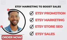 a man with glasses on his face and the words shopify marketing to boot sales