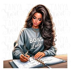 Giel Boss, Boss Woman Shirts, Boss Babe Digital Download, Boss Lady Planner, Art Mom, Life Image, Woman Png, Lady Boss, Design Wall