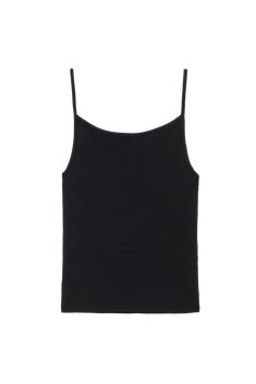 The Rib Spaghetti Tank Ribbed Fabric, Spaghetti Strap, Spaghetti, Scoop Neck, Layering, Tank Top, Tank Tops, Texture, Bra