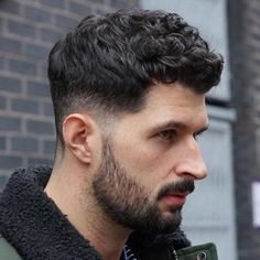 45 Hottest Men’s Curly Hairstyles That Attract Women Curly Hair And Beard, Mens Hairstyles Curly, Men's Curly Hairstyles, Curly Hair Fade, Low Fade Haircut, Men Haircut Curly Hair, Tapered Haircut, Mens Hairstyles Thick Hair, Wavy Hair Men