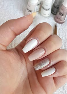 Nails Now, Nails Desing, Neutral Nails, Nail Manicure, Nail Designer, White Nails, How To Do Nails, Beauty Nails