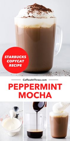 the recipe for starbucks's peppermint mocha