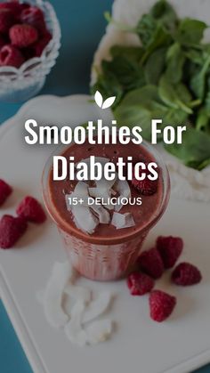 smoothies for diabetics with raspberries on the side