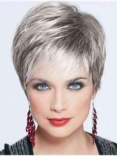 Grey Wigs, Ideas Haircut, Haircut Women, Popular Short Hairstyles, Easy Hairstyles For Medium Hair, Grey Wig, Short Hair Styles For Round Faces, Very Short Hair, Haircut For Older Women