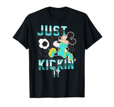 PRICES MAY VARY. Officially Licensed Disney Mickey and Friends Apparel for Men - Women - Boys and Girls; Mickey and Friends T-Shirts; Mickey T-Shirts; Mickey Moods T-Shirts; Mickey Mouse Poster T-Shirts; Classic Mickey T-Shirts 19DNMC00384A-001 Lightweight, Classic fit, Double-needle sleeve and bottom hem Mickey Mouse Poster, Soccer T Shirt, Friends Tshirt, Disney Outfits, Mickey And Friends, Disney Mickey Mouse, Disney Mickey, Branded T Shirts, Fashion Branding