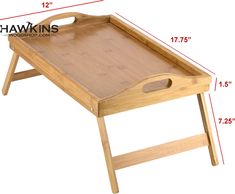 Large Bed Table Tray Meaures 17.5 Inch by 12-Inch by 8-Inch, when folded its 3 inches thick Bamboo construction is Table And Bed, Bed Tray Table, Hospital Table, Laptop Desk For Bed, Bamboo Bed, Laptop Tray, Bamboo Construction, Table Bed, Bed Tray