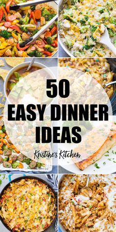 the top 50 easy dinner ideas