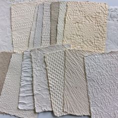 just listed 14 pieces of textured handmade recycled paper. It’s perfect for card making, scrapbooking or collage. Recycled Paper Texture, Handmade Paper Art, Diy Stationary, Art And Craft Ideas, Diy Gift Set, Creative Brochure, Handmade Paper Crafts, Paper Making