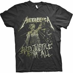 Metallica Vintage, Metallica Shirt, Metallica T Shirt, And Justice For All, Album Design, Alternative Outfits, Band Shirts, Grunge Style