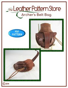 the leather pattern store archer's belt bag