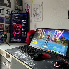 #pcgaming #setup #spiderman #fortnite #steam Fortnite Setup, Game Room Decor, Gaming Pc, Fortnite, Steam, Spiderman, Quick Saves