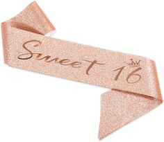 Sweet 16 Sash, Sabrina Concert, Gold Bachelorette Party Decorations, Bride To Be Decorations, Bridal Shower Sash, Bday Dress, Rose Gold Bride, Party Veil, Gold Bachelorette Party