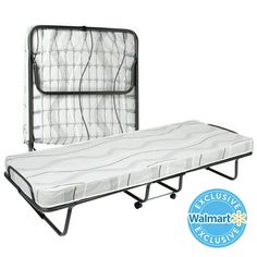 an adjustable bed frame with a mattress attached to it