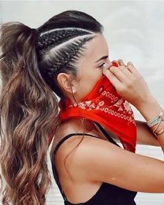 47 Peinados con Trenzas de Moda que te Encantarán (2019) Side Braid High Ponytail, Viking Braids Ponytail, Long Hairstyles Braids Half Up, Viking High Ponytail, Side Braids Ponytail, Side Braid Ponytail Hairstyles, Cornrow Side Braids, 3 Side Braids, Braided Hairstyles Ponytail Black Women