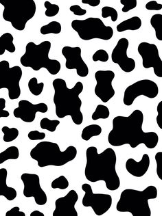 a black and white cow print pattern