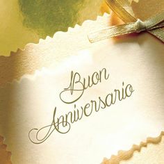 a close up of a piece of paper with the words brun anniversary on it