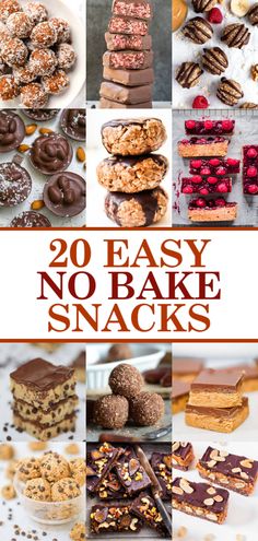 20 easy no bake snacks that are delicious