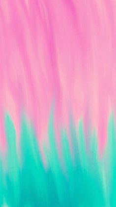 an abstract painting with pink, blue and green colors