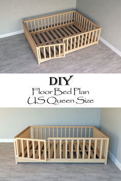 the diy floor bed plan is easy to build and looks great in any room