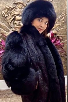 Black Fox, Mink Coat, Vintage Fur, Fur Coats