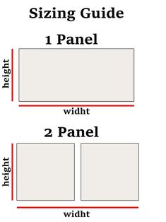 the size and width of a bed with measurements for each side, including two panels