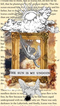 the sun is in my union, with an image of a bird flying above it