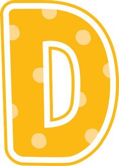 the letter d is made up of polka dots