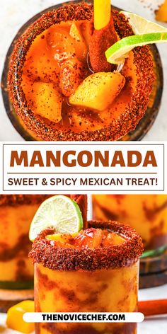 Sweet, spicy, and tangy all at once, this colorful mangonada drink is the perfect summer treat! Loaded with mango, chamoy, and Tajín, what's not to love about it? Don't forget the tamarind straw for a bit of flair and extra heat. It's delicious! Mexican Summer Drinks, Tajin Alcohol Drinks, Pineapple And Tajin, Chamoy And Tajin Fruit, Mango Tequila Drinks, Mango Drinks Alcohol, Tamarind Dessert, Chamoy Pineapple, Chamoy Cocktail