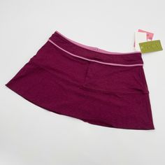 Becca Womens Plum 'Brandy' Swim Athletic Mini Skirt Size Xs Extra Small To Small New Measurements Are Approximate: Waist Side To Side:14 " Length: 11.5" If You Have Questions, The Best Time To Ask Is Before You Buy. Smoke Free Home 25c793 Plum Brandy, Thrift Board, Low Waist Skirt, Skirt Coverup, Boho Lifestyle, Crepe Skirts, Swim Skirt, Black Crochet, Crochet Details